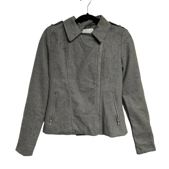 Delia's Grey Zip Up Coat - Picture 2 of 7